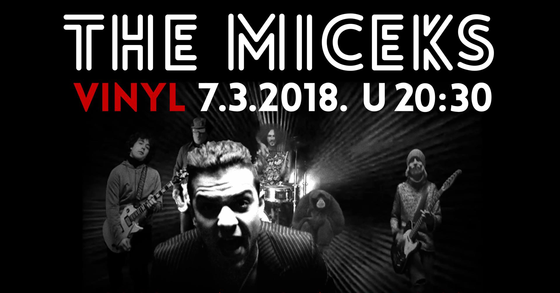 Pročitajte više o članku The Miceks promocija u klubu Vinyl, 7. ožujka srijeda