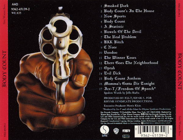 BODY COUNT - BODY COUNT CD - Slika 2