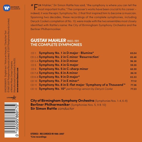 MAHLER/RATTLE – COMPLETE SYMPHONIES