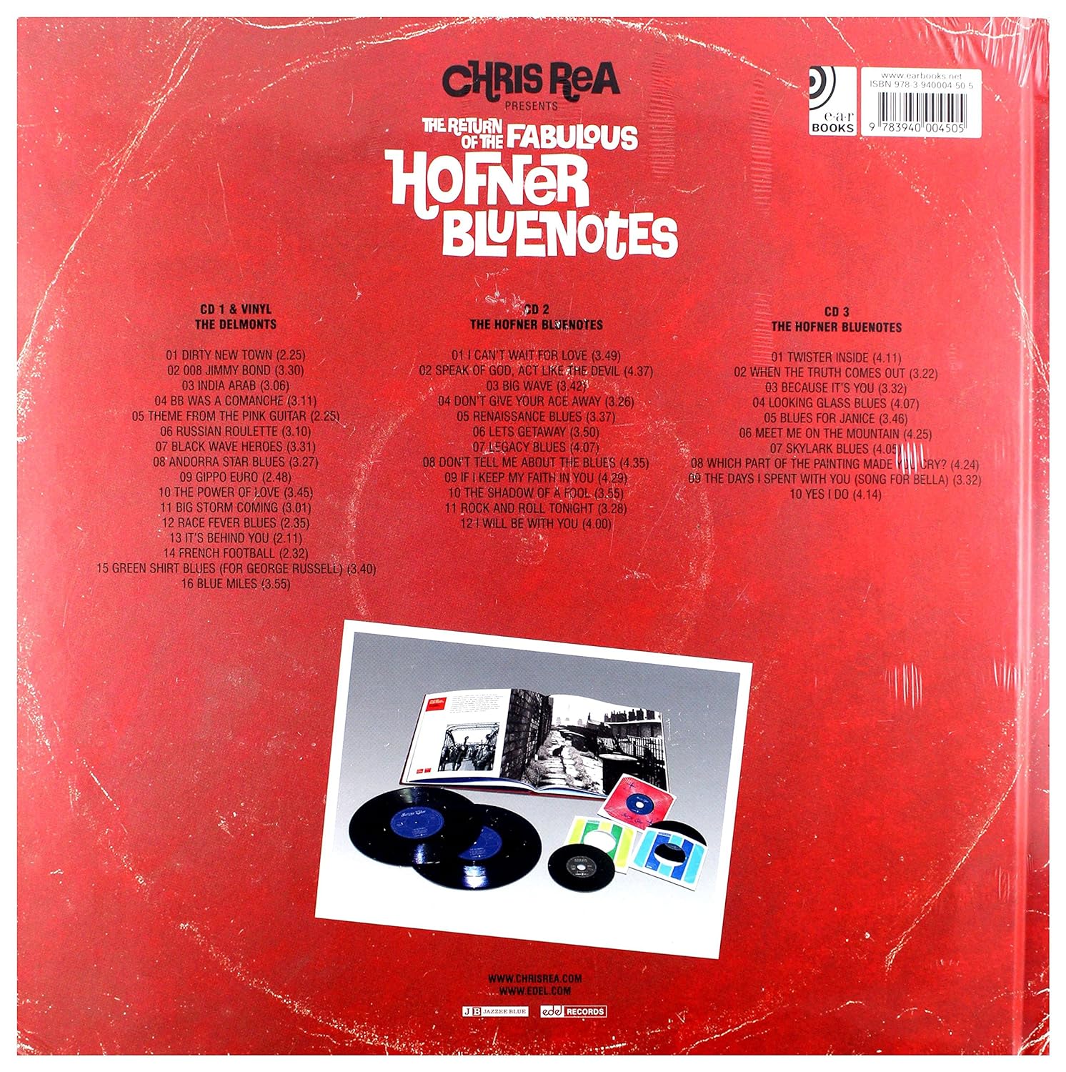 REA CHRIS - HOFNER BLUENOTES...BOOK+3CD - Slika 2