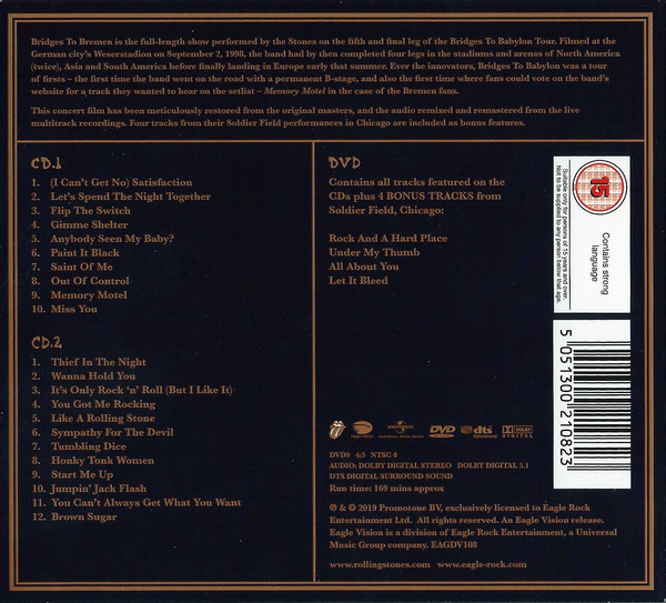 ROLLING STONES – BRIDGES TO BREMEN…CD2/DVD