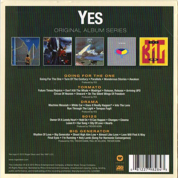 YES – ORIGINAL ALBUM SERIES CD5