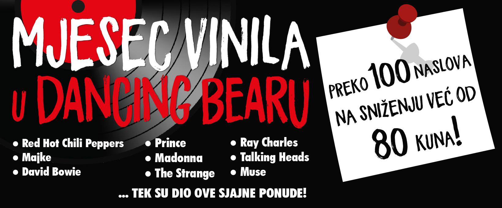 Pročitajte više o članku Veljača u Dancing Bearu u znaku je vinila – ne propustite akciju!