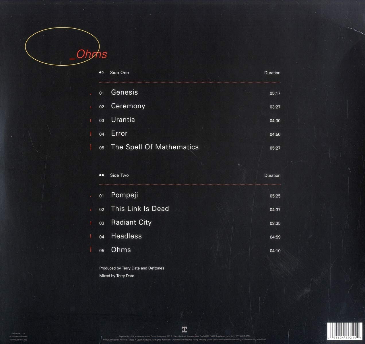 DEFTONES - OHMS LP - Slika 2