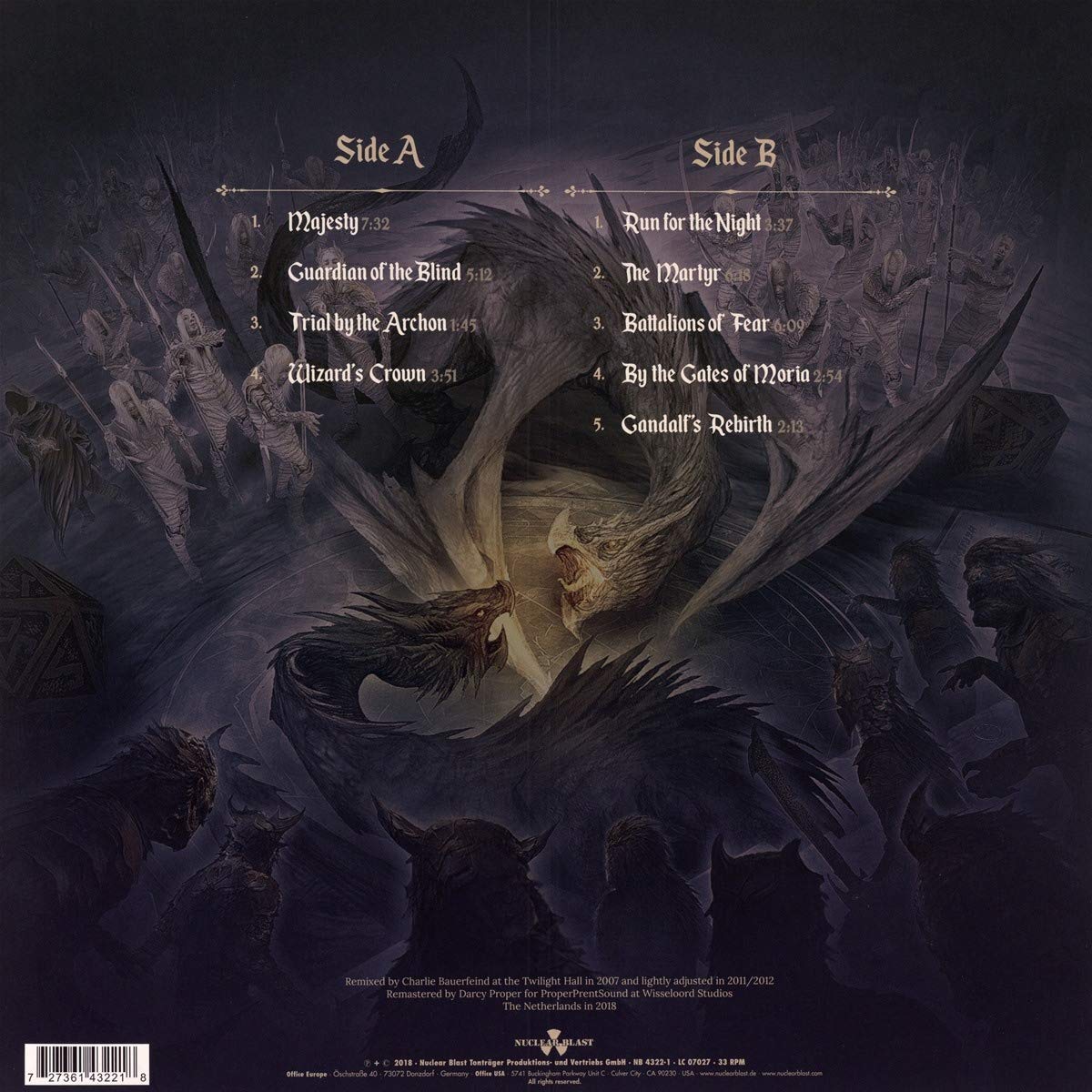BLIND GUARDIAN - BATTALIONS OF FEAR LP - Slika 2