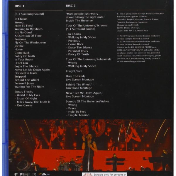 DEPECHE MODE – UNIVERSE BARCELONA 20/21..11 BRD2