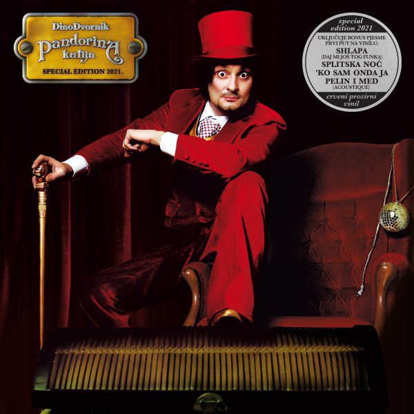 DVORNIK DINO – PANDORINA KUTIJA special edition 2021 prozirno crveni vinil LP
