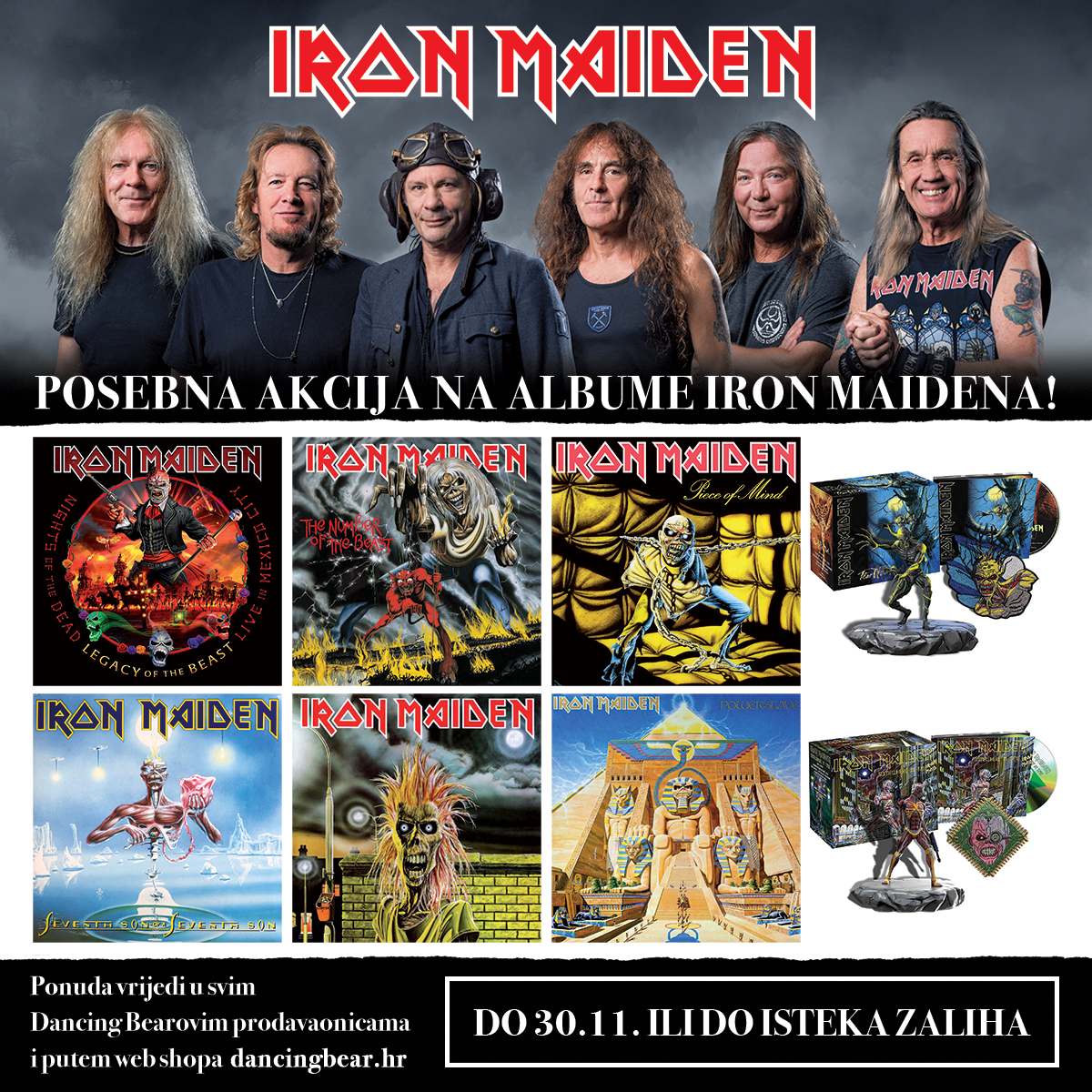 Pročitajte više o članku Albumi Iron Maidena na akciji u Dancing Bearu!