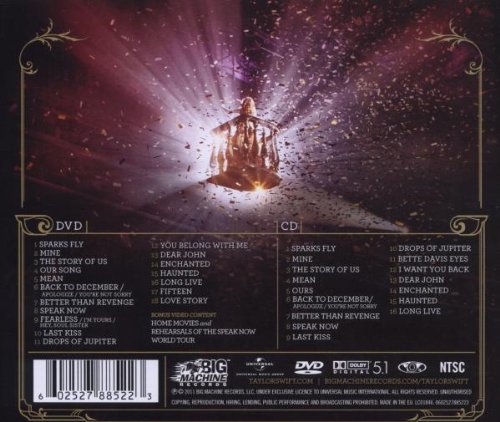 SWIFT TAYLOR – SPEAK NOW: WORLD TOUR LIVE