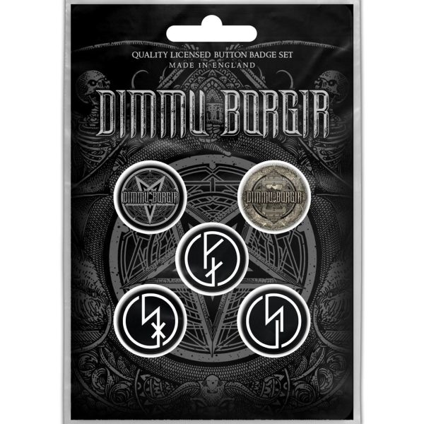 MERCH – DIMMU BORGIR BEDŽEVI SET 5 KOM