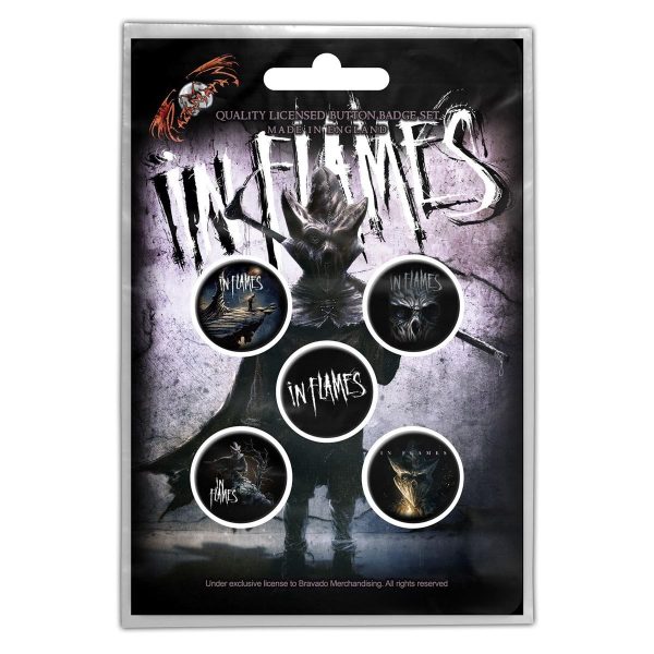 MERCH – IN FLAMES BEDŽ  SET 5 KOM