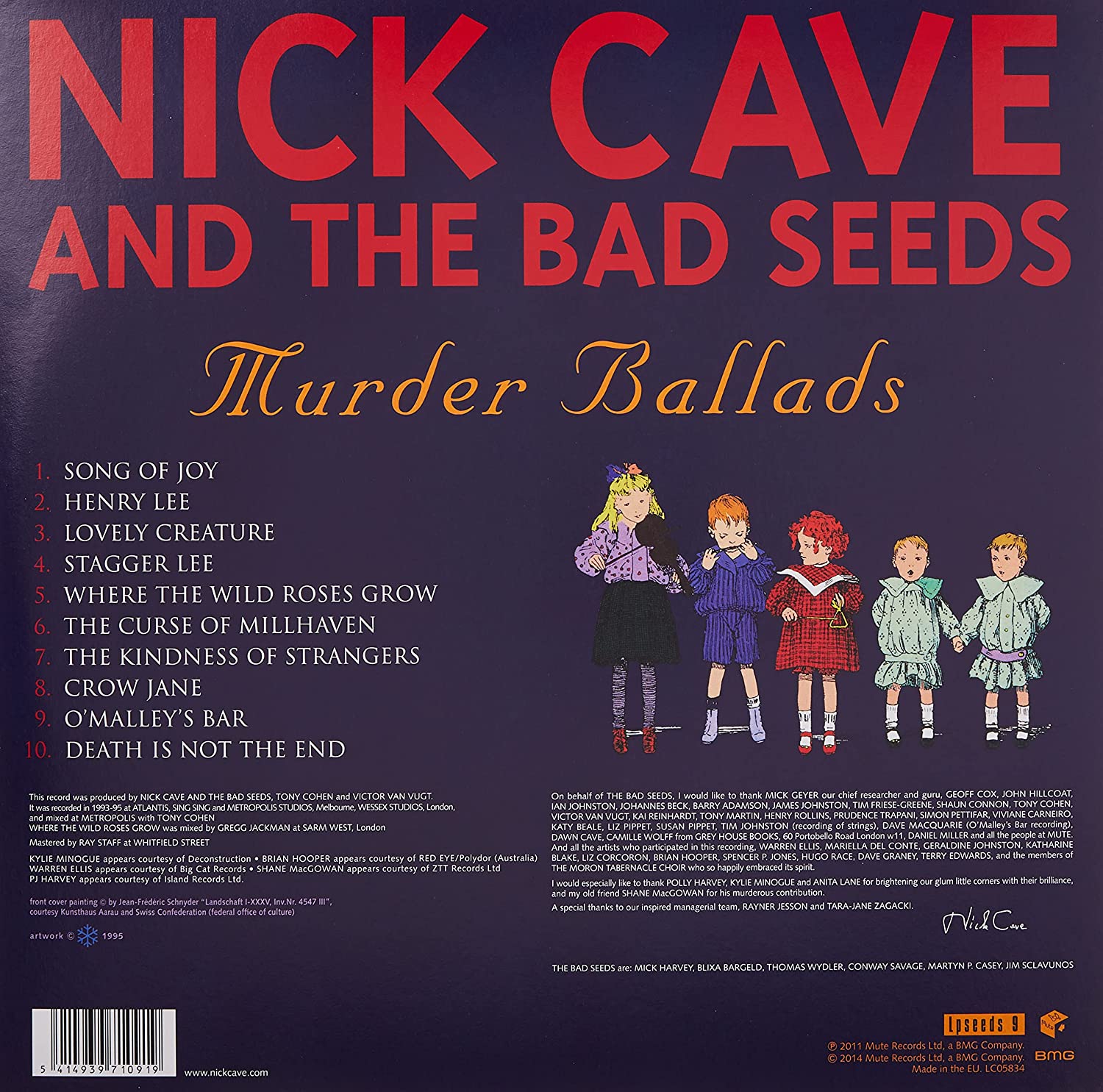 CAVE NICK - MURDER BALLADS LP2 - Slika 2