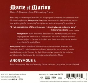 ANONIMOUS 4 - MARIE ET MARION..SACD - Slika 2