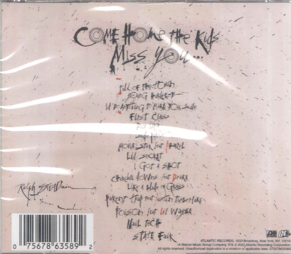 HARLOW JACK - COME HOME THE KIDS MISS YOU CD - Slika 2
