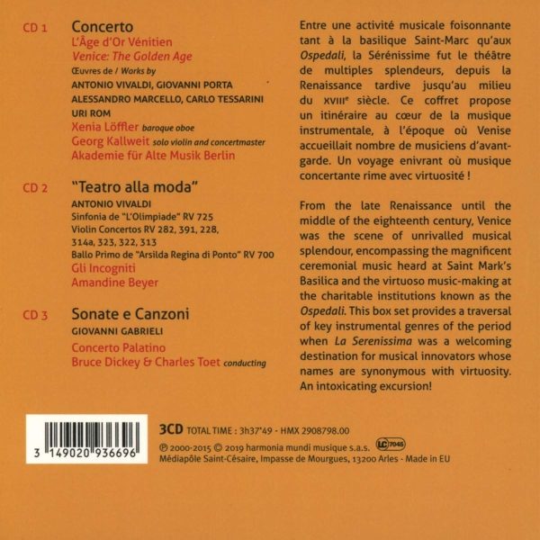VOYAGE A VENICE – A VENETIAN JOURNEY…CD3