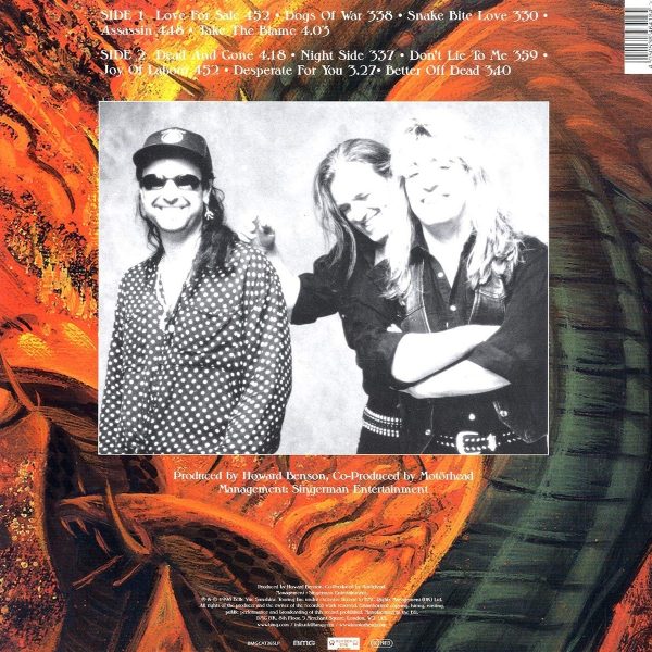 MOTORHEAD – SNAKE BITE LOVE LP