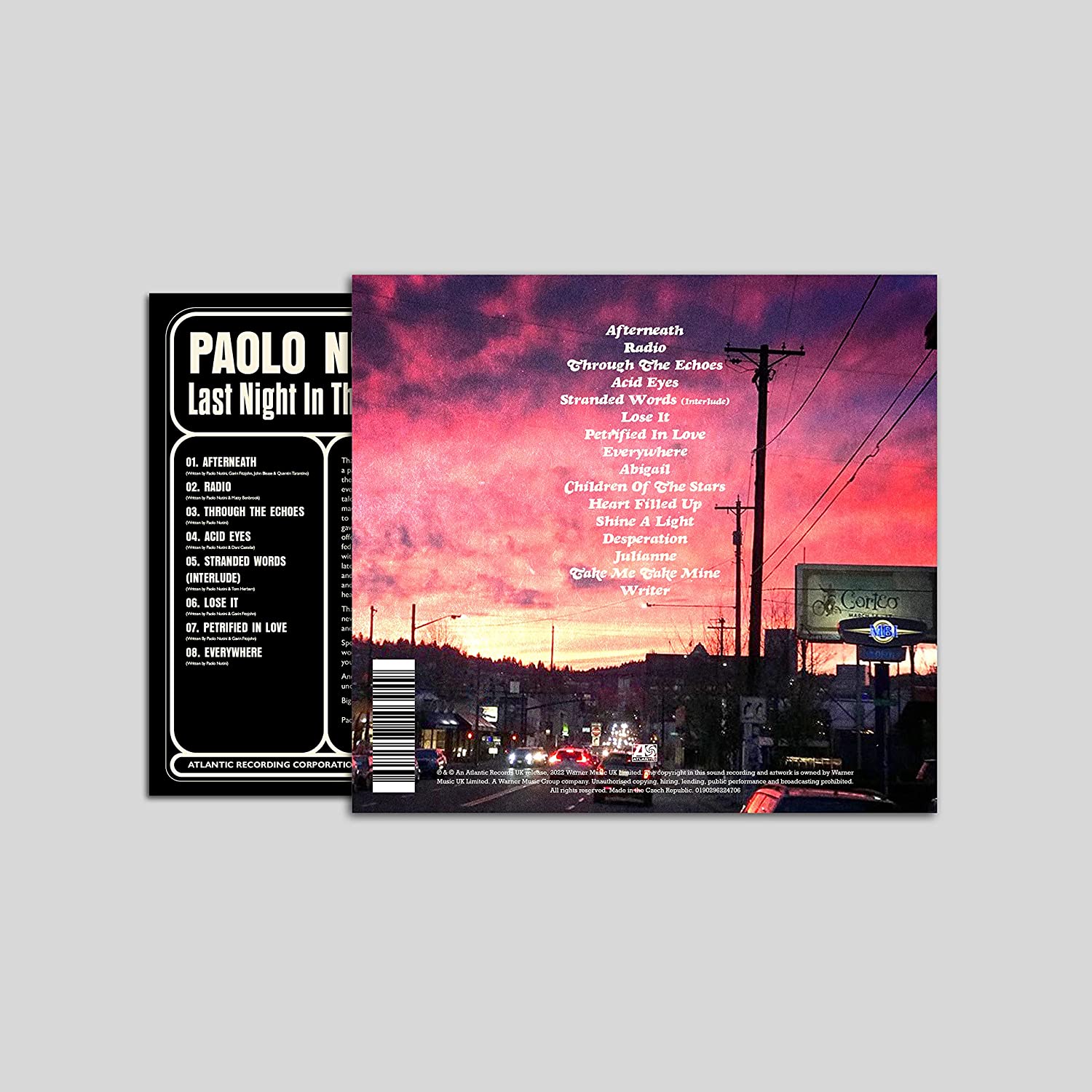 NUTINI PAOLO - LAST NIGHT IN THE BITTERSWEET CD - Slika 4