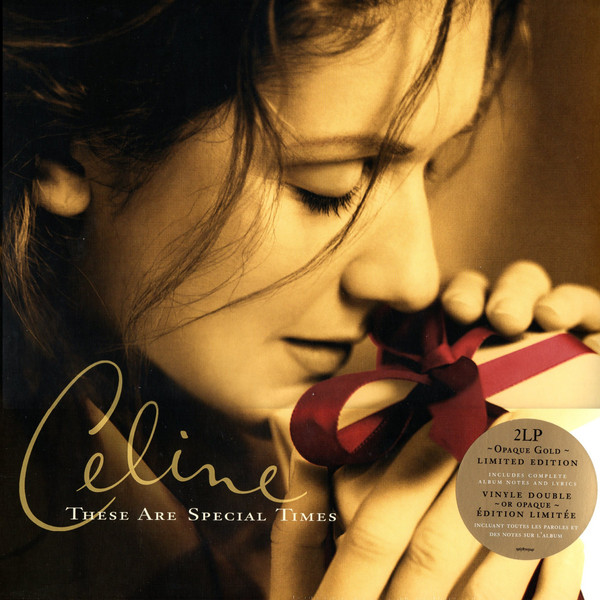 CELINE DION - THESE ARE SPECIAL TIMES gold vinyl LP2 - Slika 3