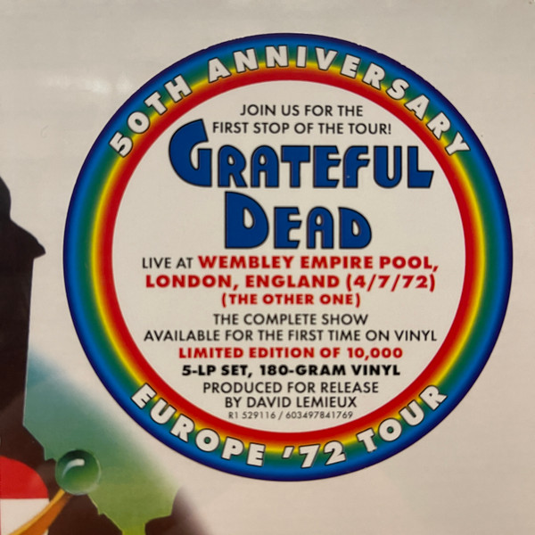 GRATEFUL DEAD - WEMBLEY EMPIRE POOL '72 RSD 2022 LP5 - Slika 3