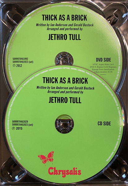 JETHRO TULL - THICK AS A BRICK special collector's edition CDVD - Slika 3