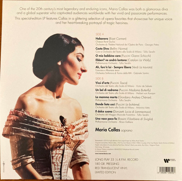 CALLAS MARIA - PURE LP red vinyl - Slika 2