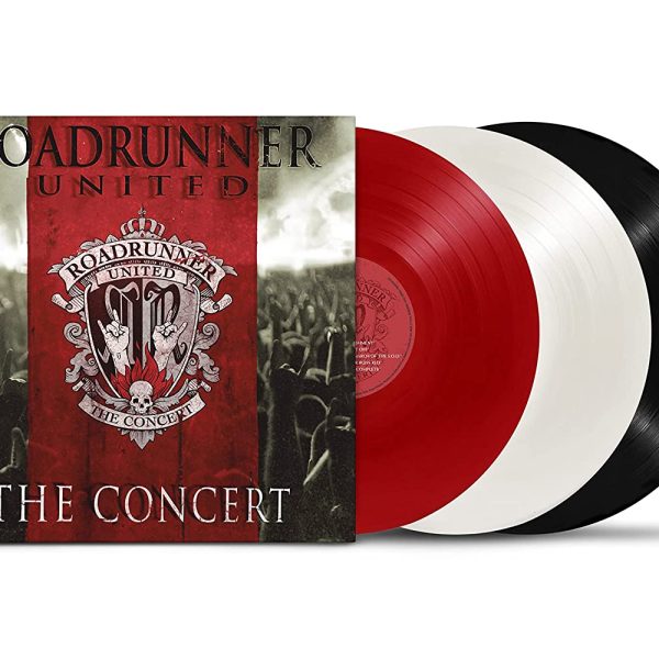 Roadrunner United (Various Artists) – The Concert LP3, Limited 3 x 140g 12″ Black (disc1), Red (disc2) & White (disc3) vinyl
