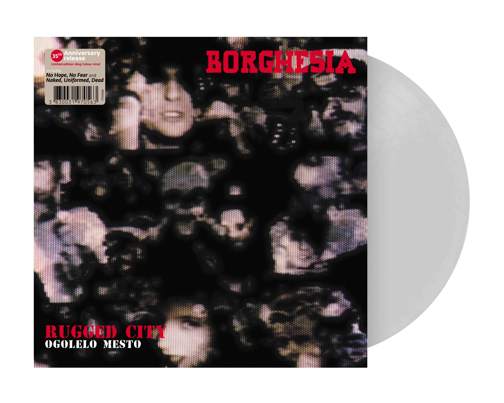 BORGHESIA - RUGGED CITY / OGOLELO MESTO LP 180g / clear vinyl