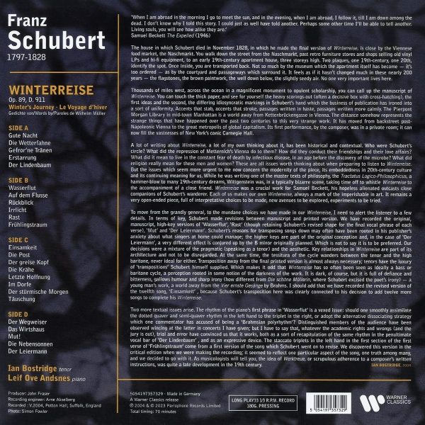 SCHUBERT/BOSTRIDGE – WINTERREISE LP2