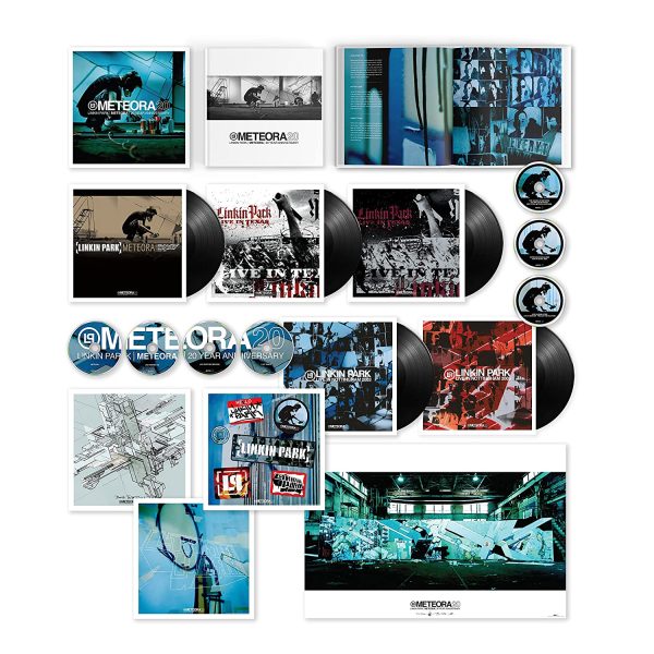 Linkin Park – Meteora Limited 5 x 140g 12″ Black vinyl album, 4CD, 3DVD box.