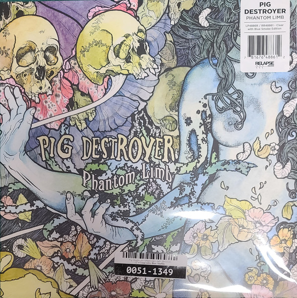 PIG DESTROYER - PHANTOM LIMB clear with blue smoke vinyl LP - Slika 2