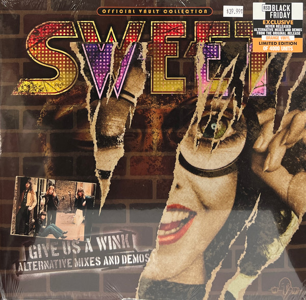 SWEET - GIVE US A WINK ALT MIXES & DEMOS orange vinyl LP2