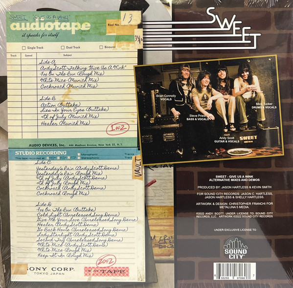 SWEET - GIVE US A WINK ALT MIXES & DEMOS orange vinyl LP2 - Slika 2