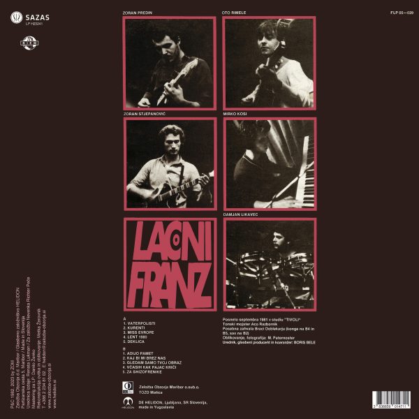 Lačni Franz – Adijo Pamet , LP, reizdanje, HELIDON