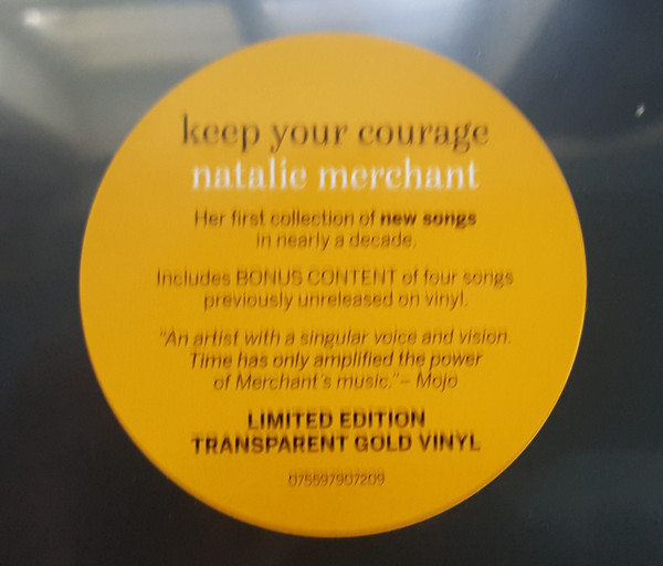 MERCHANT NATALIE - KEEP YOUR COURAGE transparent gold vinyl LP - Slika 3