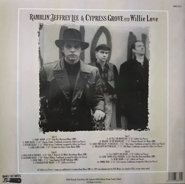RAMBLIN JEFFREY LEE & CYPRESS GROVE WITH WILLIE LOVE - RAMBLIN JEFFREY LEE LP - Slika 2