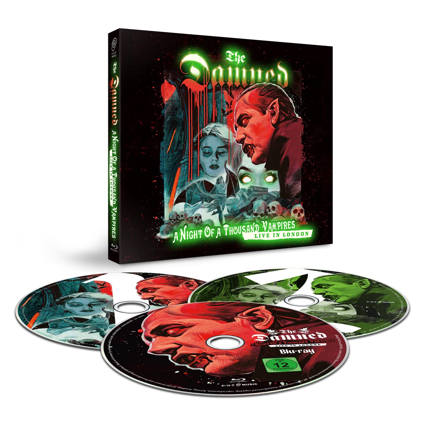 DAMNED - NIGHT OF THOUSAND VAMPIRES (Ltd. Glow in the dark 2CD+Blu-ray Digipak)