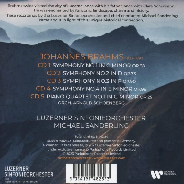 SANDERLING MICHAEL – BRAHMS:FOUR SYMPHONIES