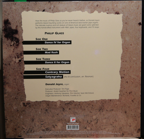 GLASS PHILIP - GLASS ORGAN WORKS LP2 - Slika 2