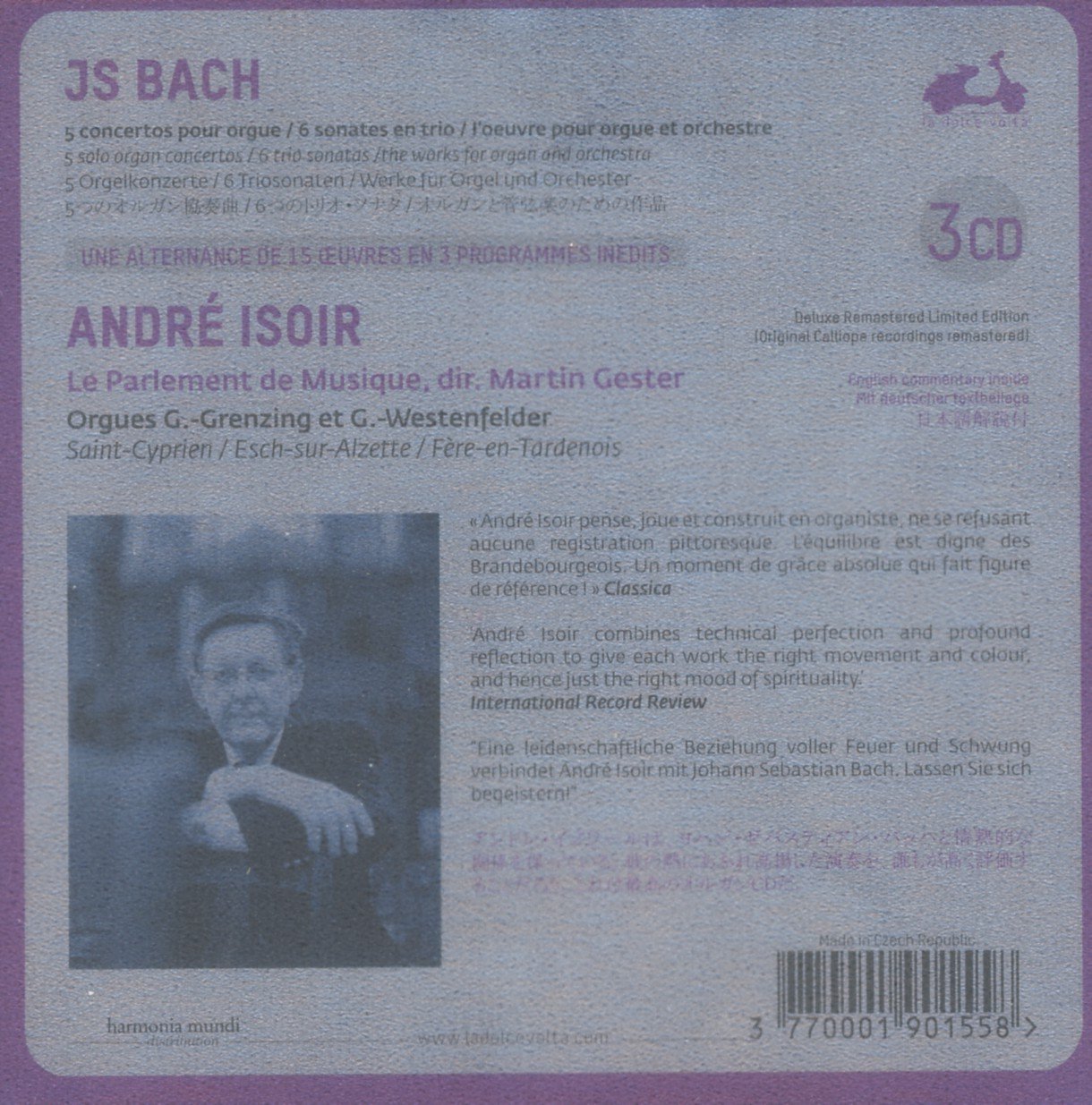 BACH/ISOIR - L'ORGUE CONCERTANT CD3 - Slika 2