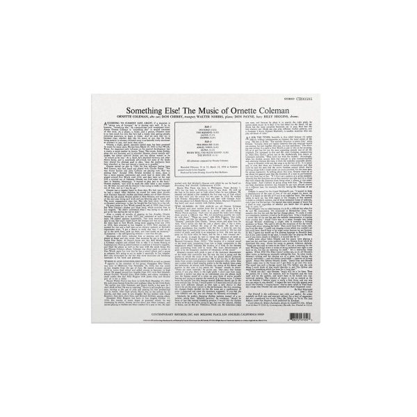 COLEMAN ORNETTE – SOMETHING ELSE LP