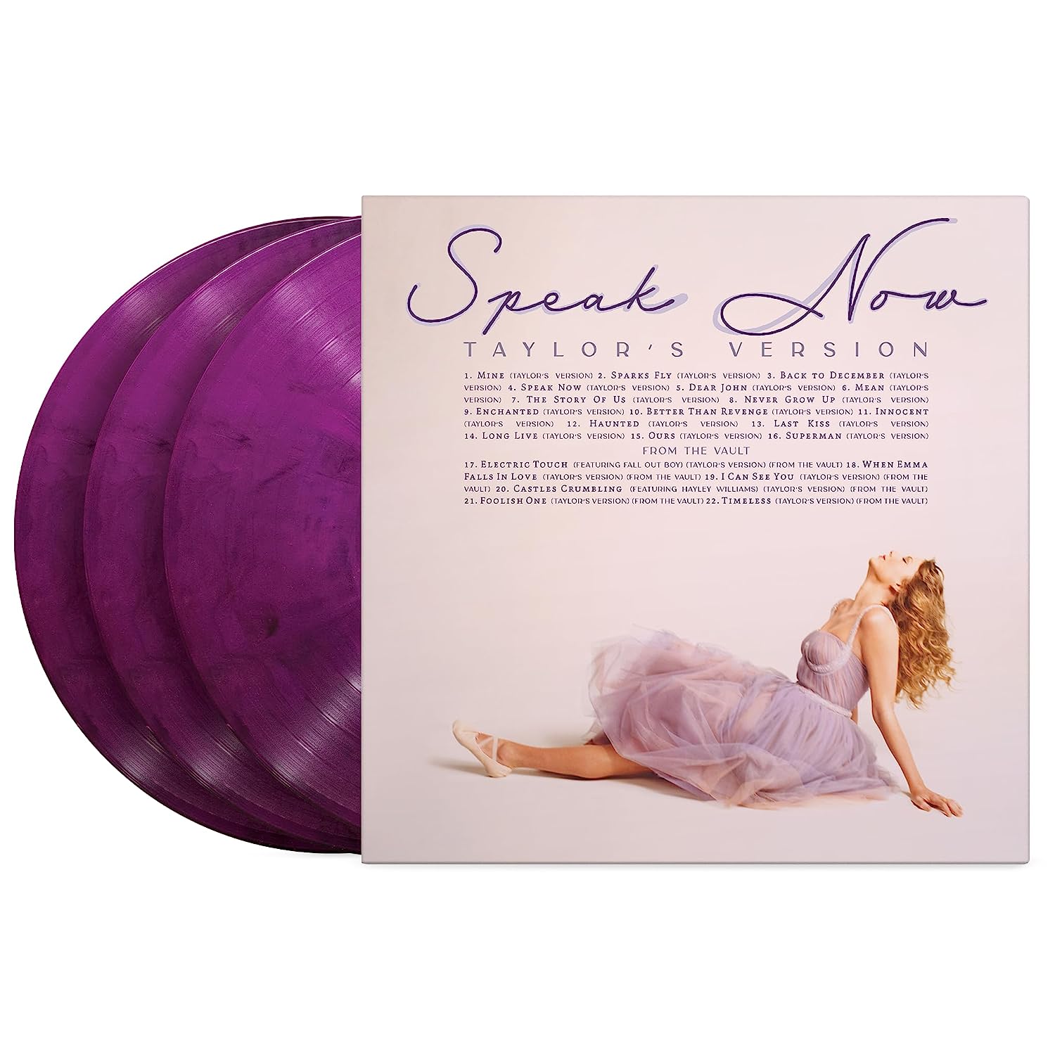 SWIFT TAYLOR - SPEAK NOW TAYLOR'S VERSION orchid merbled vinyl LP3 - Slika 2