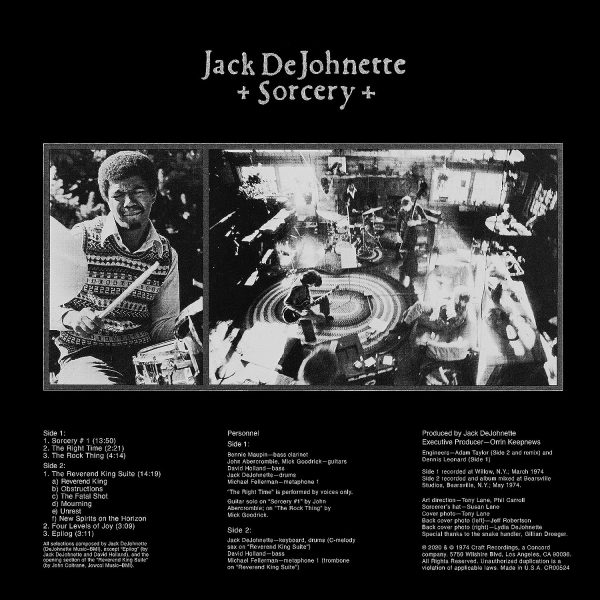 DEJOHNETTE JACK – SORCERY LP