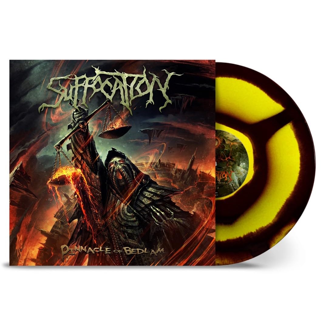SUFFOCATION - PINNACLE OF BEDLAM yellow/black corona vinyl LP