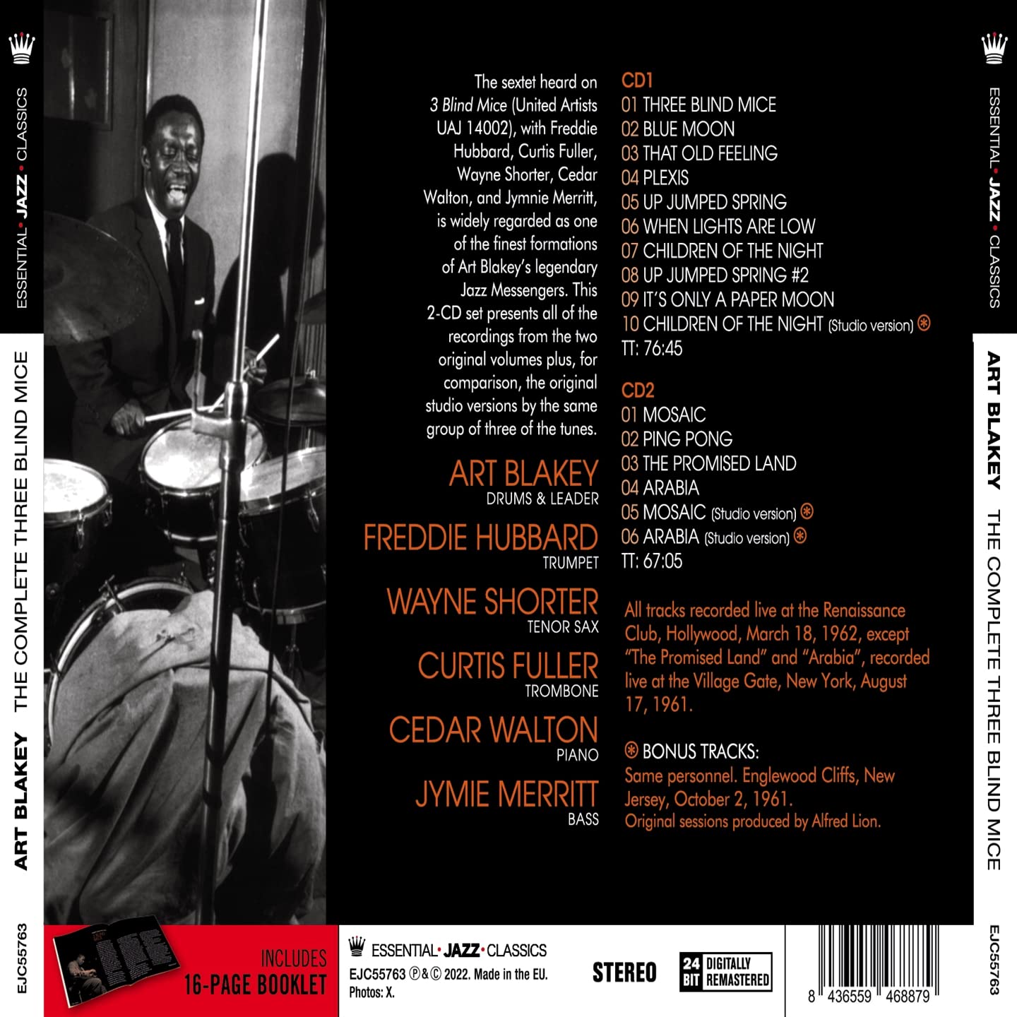 BLAKEY ART - COMPLETE 3 BLIND MICE CD2 - Slika 2