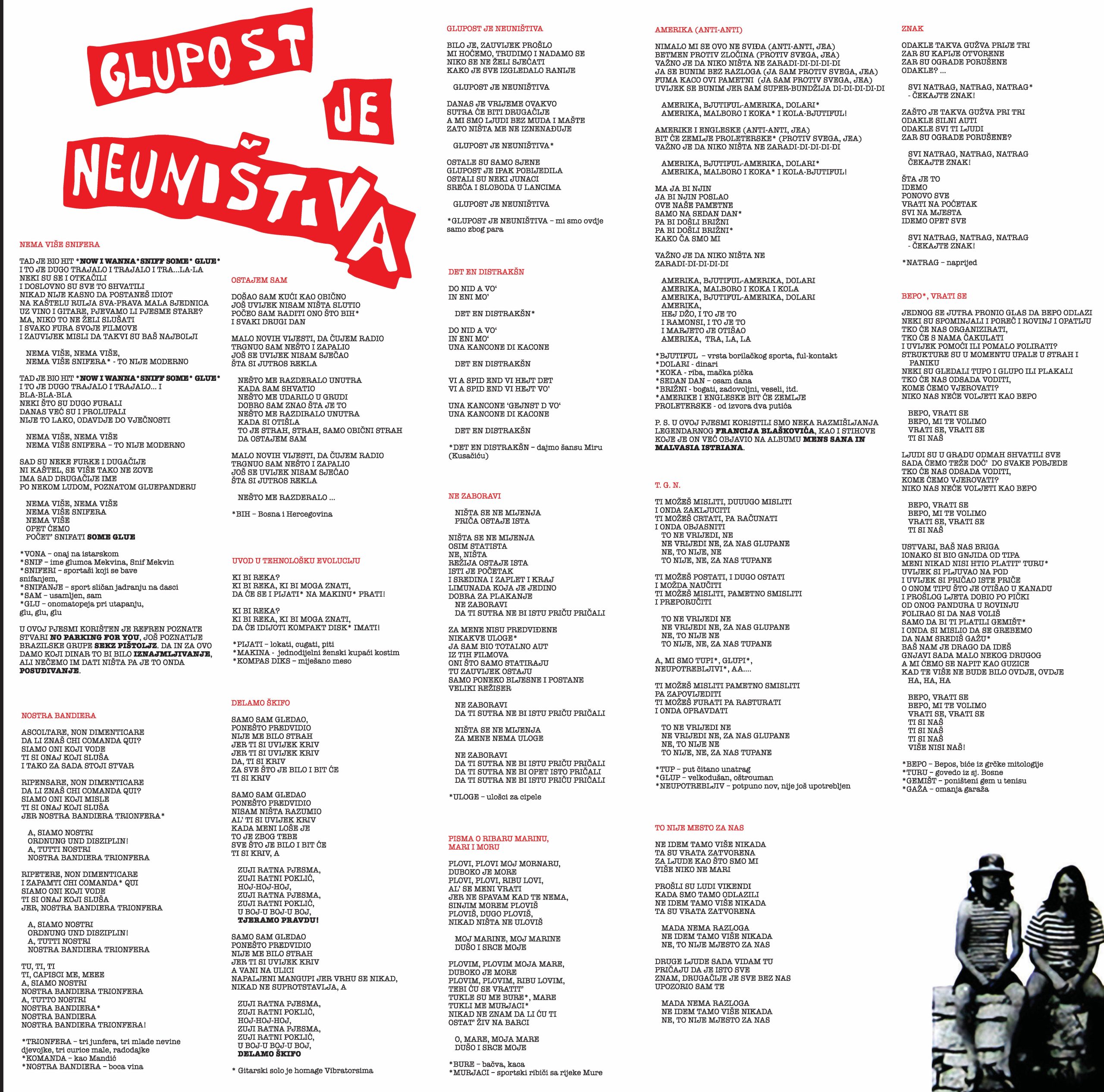KUD IDIJOTI - GLUPOST JE NEUNIŠTIVA LP (Reizdanje HELIDON 2023) - treće izdanje (third edition) - Image 3