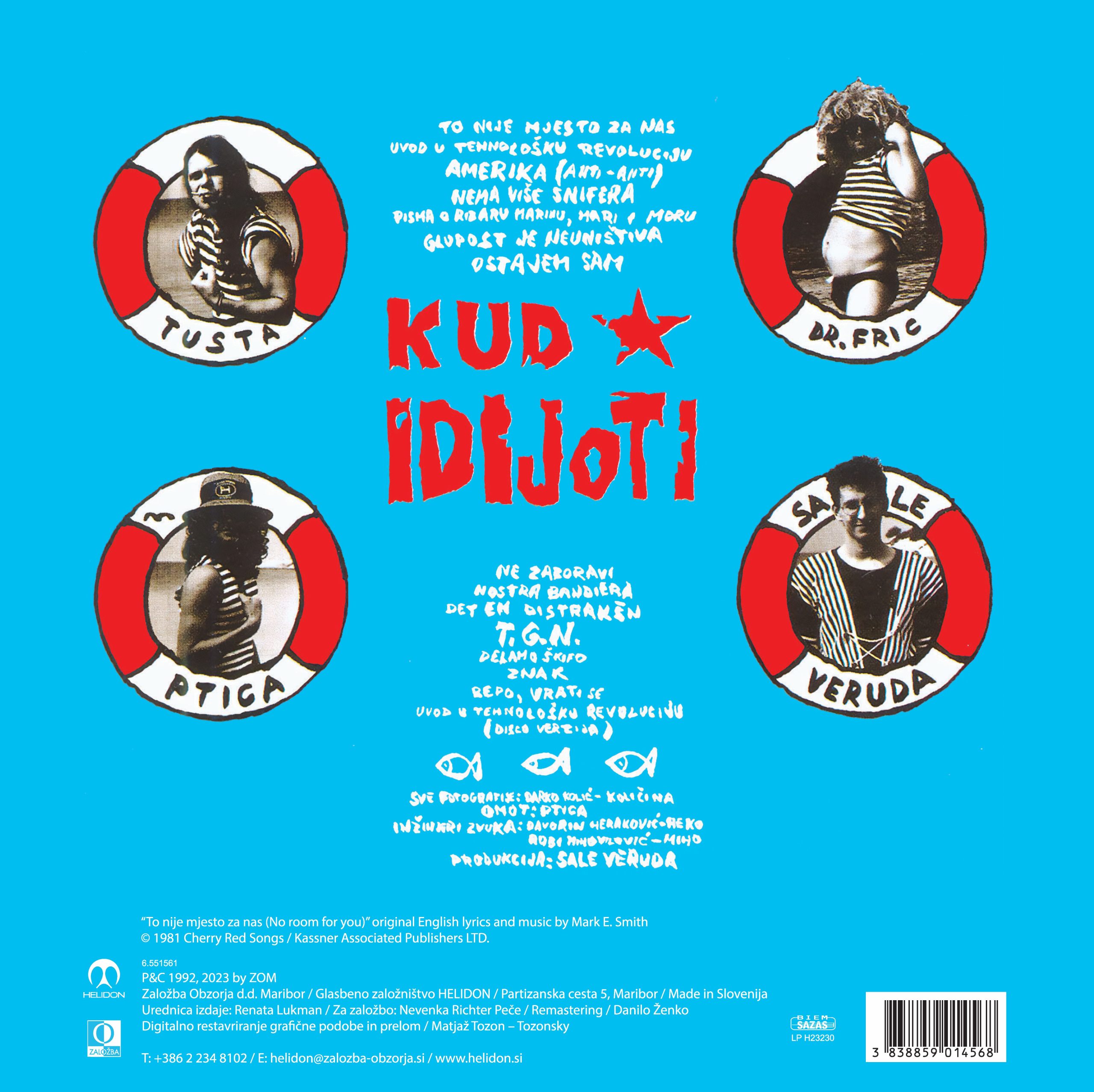 KUD IDIJOTI - GLUPOST JE NEUNIŠTIVA LP (Reizdanje HELIDON 2023) - treće izdanje (third edition) - Image 2