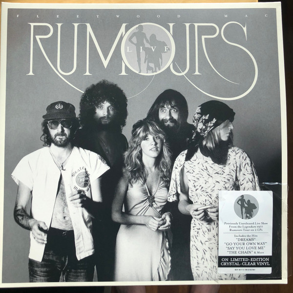 FLEETWOOD MAC - RUMOURS LIVE 1977 ltd crystal clear vinyl LP2