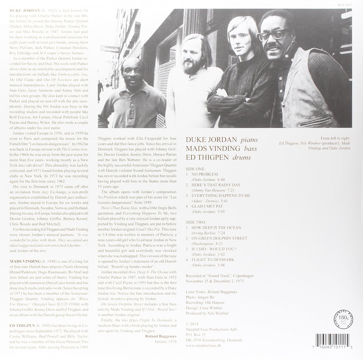 JORDAN DUKE - FLIGHT TO DENMARK LP - Slika 2