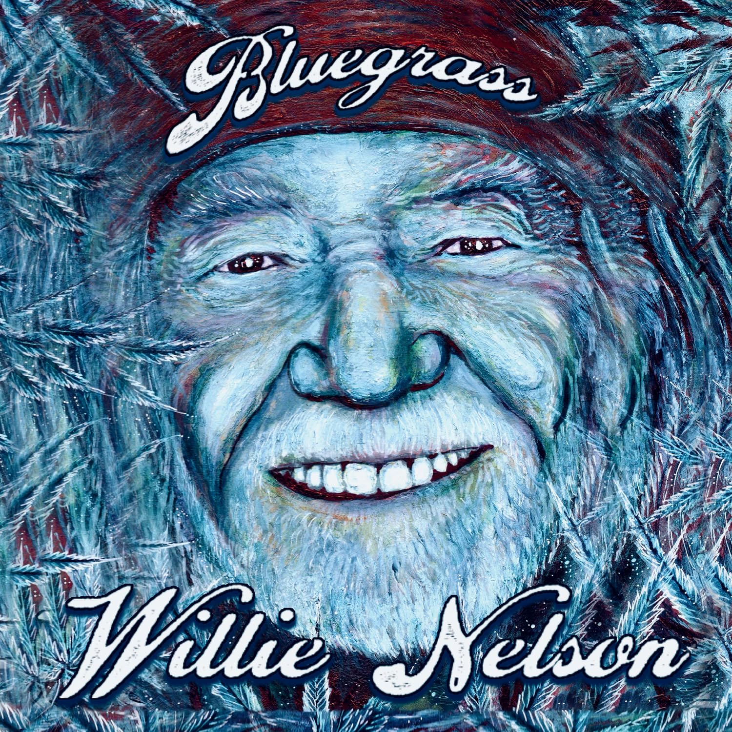 NELSON WILLIE - BLUEGRASS electric blue vinyl LP - Slika 2