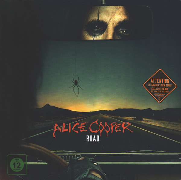 COOPER ALICE - ROAD ltd transparent orange marbled vinyl LP2/DVD